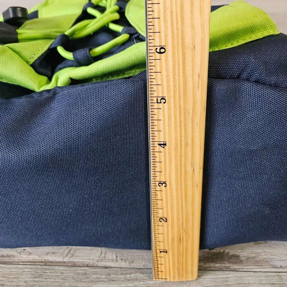 Tommy Hilfiger‎ Logo Blue Lime Green Crossbody Sling Ergo Bag Backpack Vintage